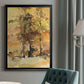 Fall Foliage Watercolor I - Modern Framed Canvas Print