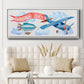 Dream Big Airplane - Floater Framed Canvas Print