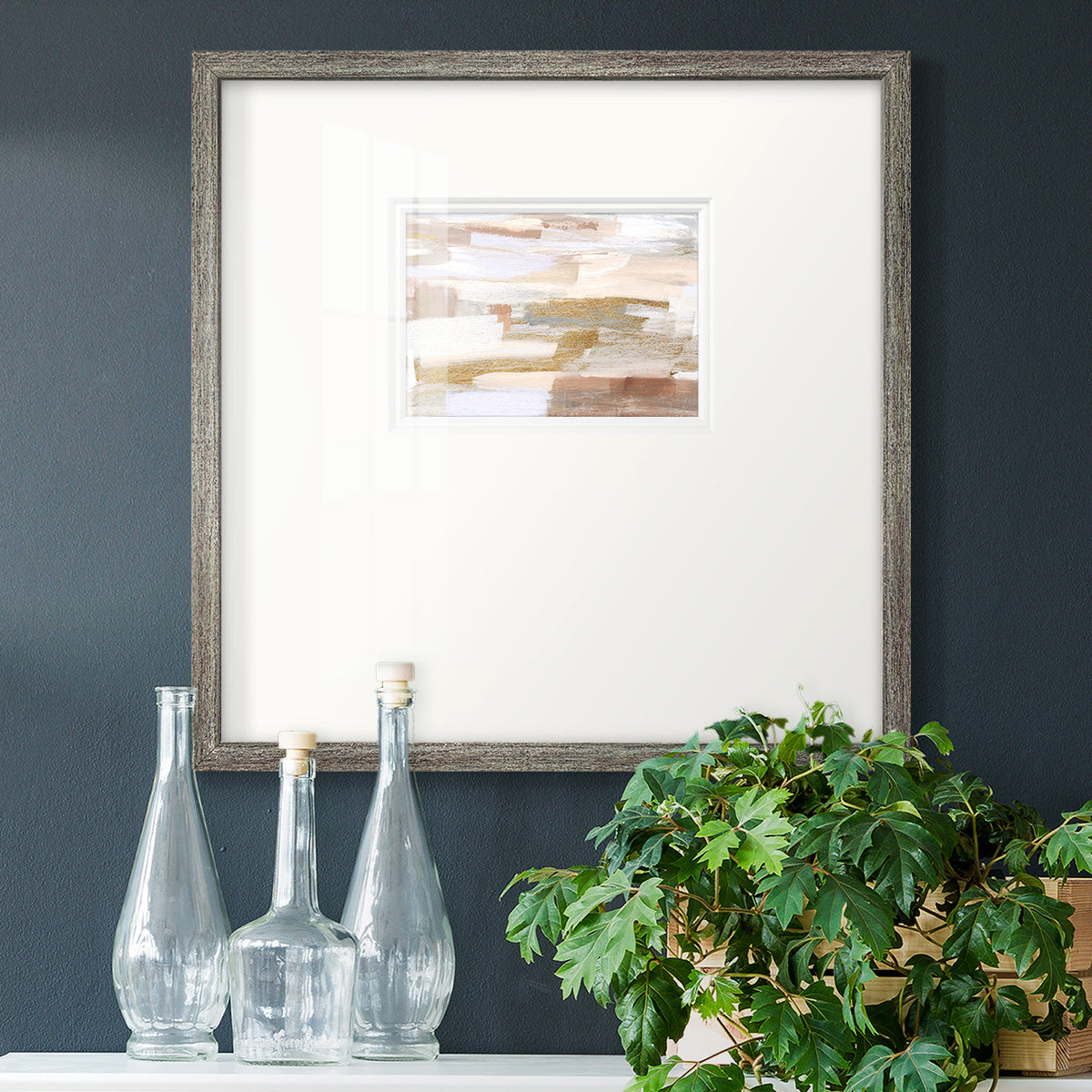 Gold Quartz II Premium Framed Print Double Matboard