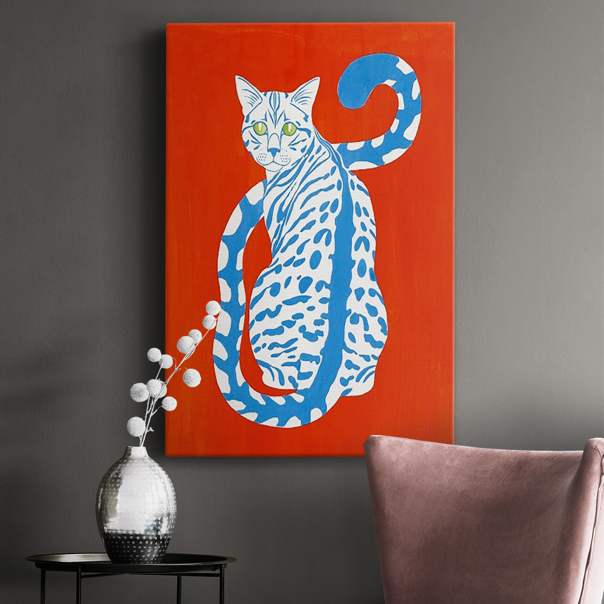 Complementary House Cat II Premium Gallery Wrapped Canvas - Ready to Hang