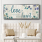 Love With All Your Heart - Floater Framed Canvas Print