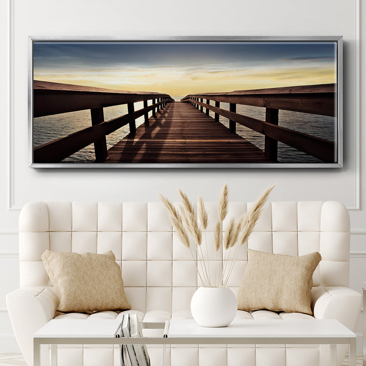 Naples Cove - Floater Framed Canvas Print