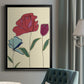 Colored Floral I - Modern Framed Canvas Print