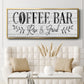 Coffee Bar - Floater Framed Canvas Print