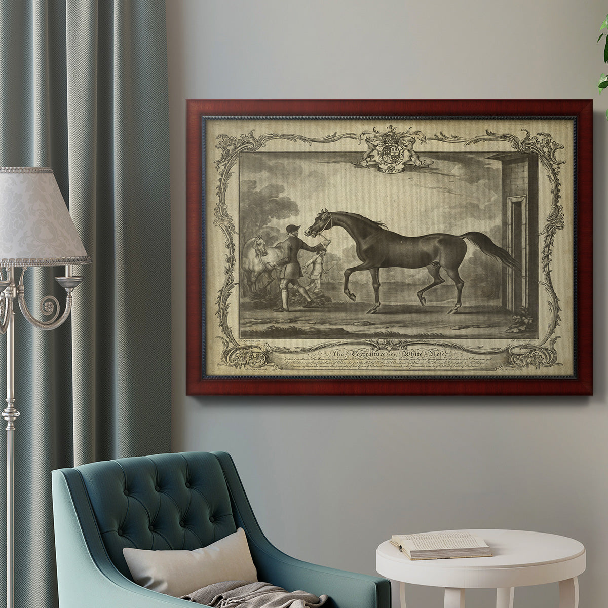 Distinguished Horses IV Premium Framed Canvas- Ready to Hang