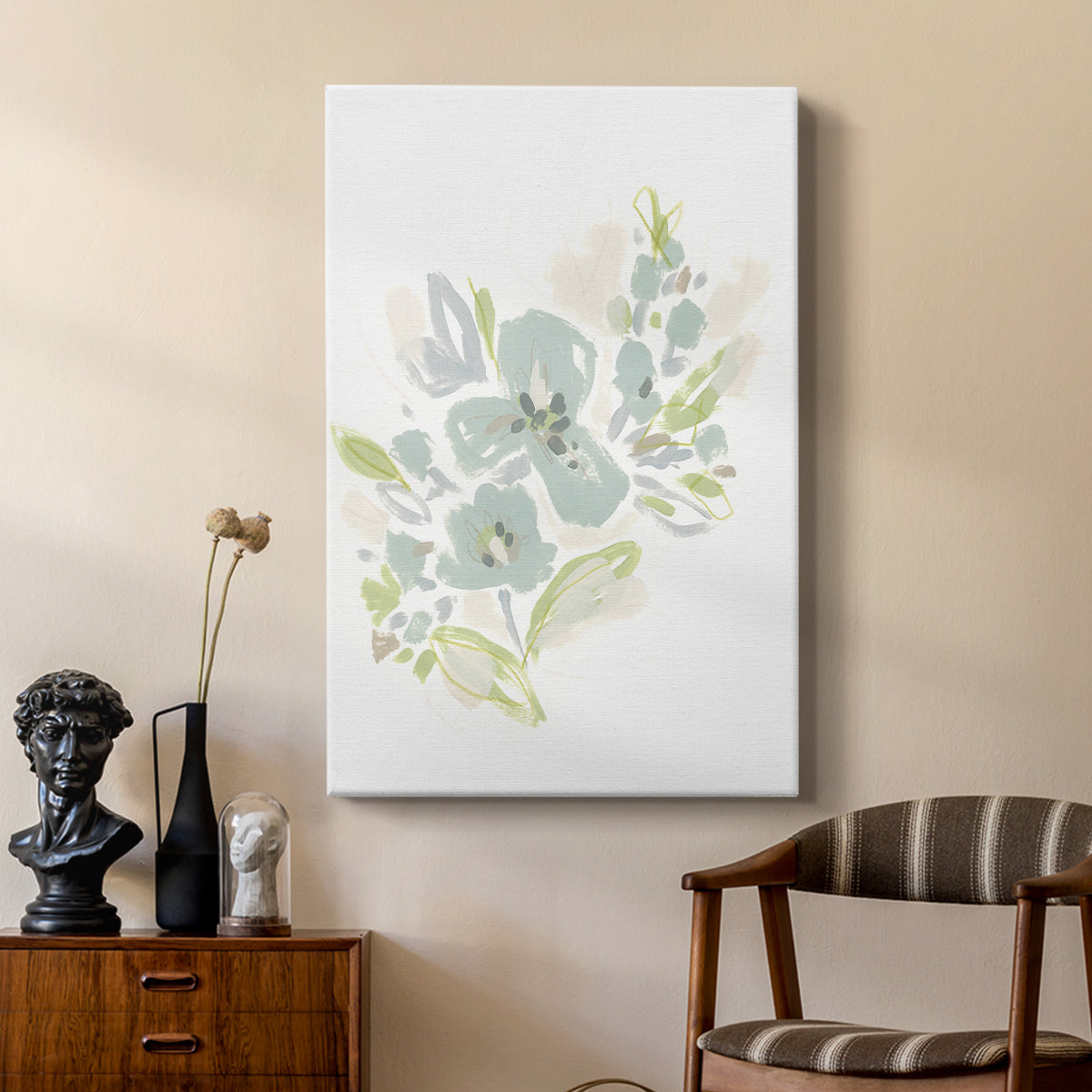 Seafoam Petals III - Canvas Art Print