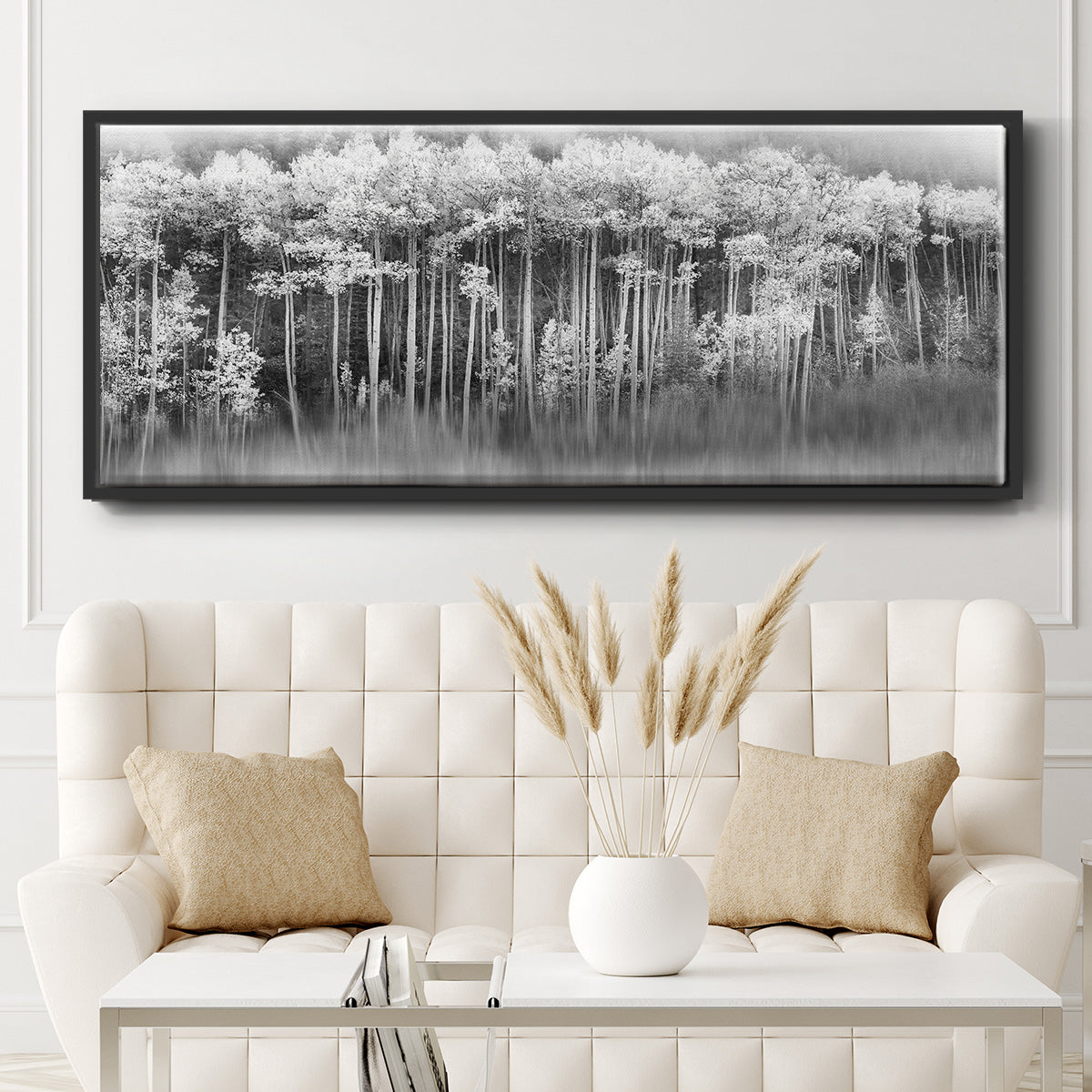 Dreamy Aspen - Floater Framed Canvas Print