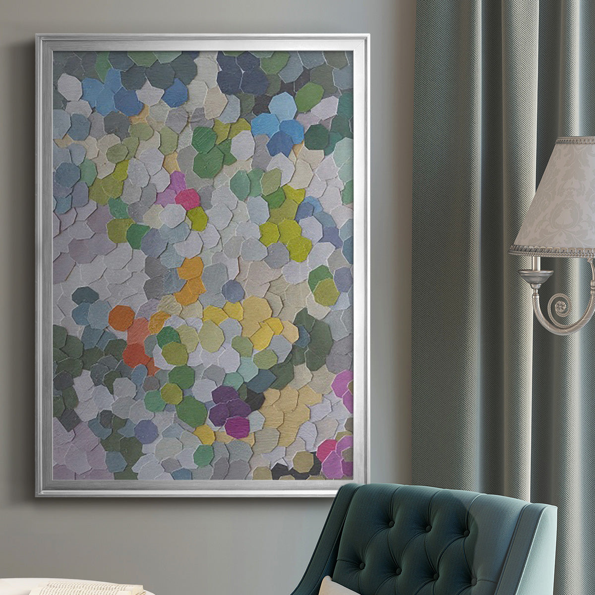 Canne Garden - Modern Framed Canvas Print