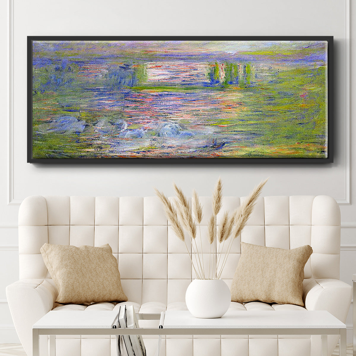 Charing Cross Bridge - Floater Framed Canvas Print