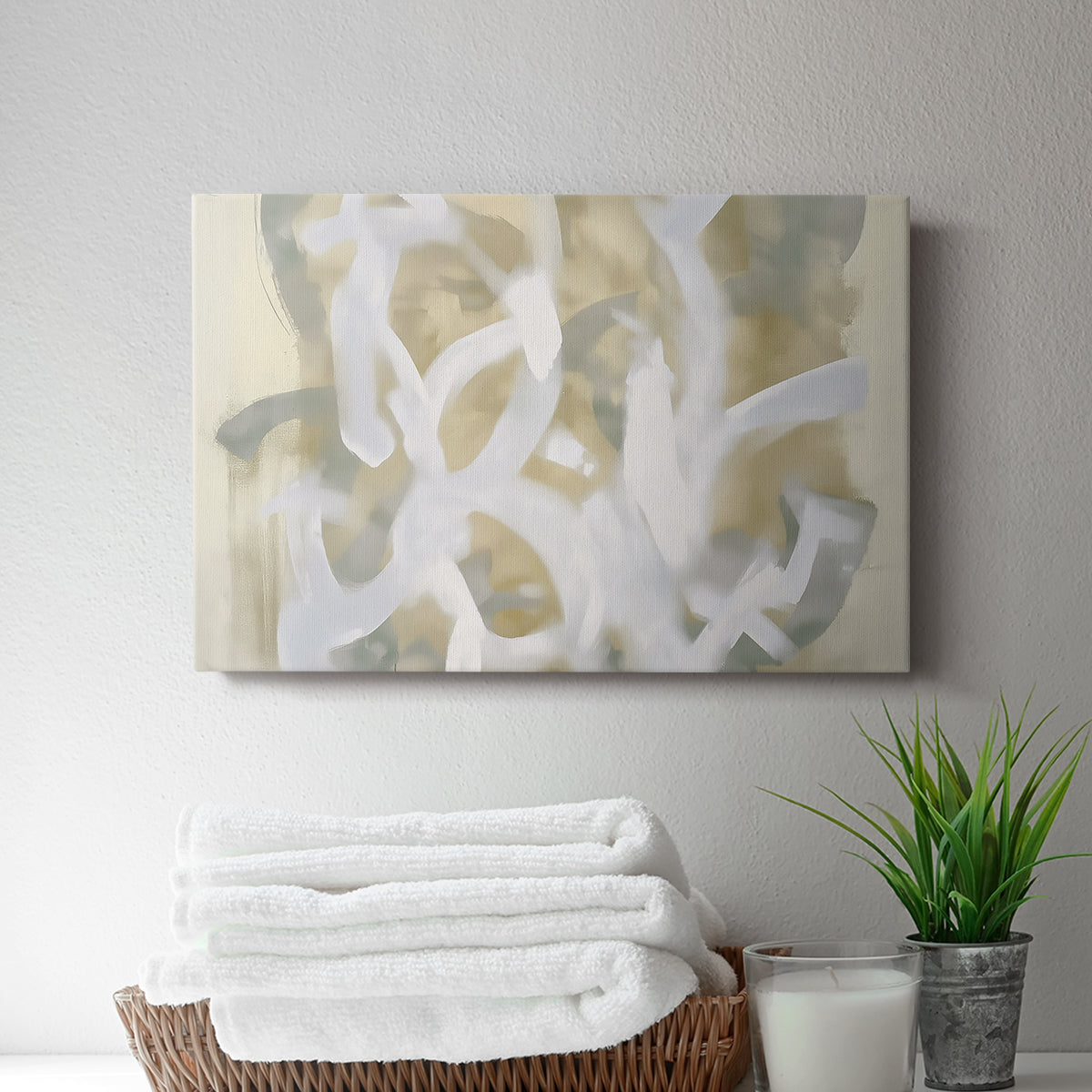 Grey and Gold Abstract CLXIII - Canvas Art Print