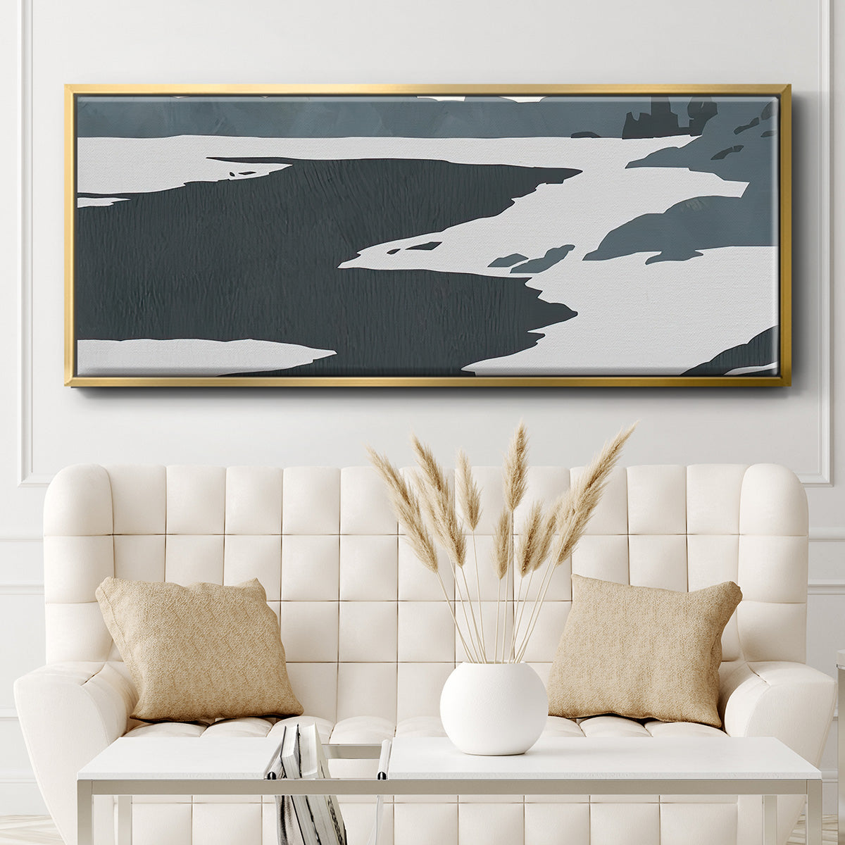 Cutter Island IV - Floater Framed Canvas Print