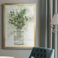 Delicate Greenery I - Modern Framed Canvas Print