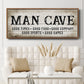 Man Cave Good Times - Floater Framed Canvas Print
