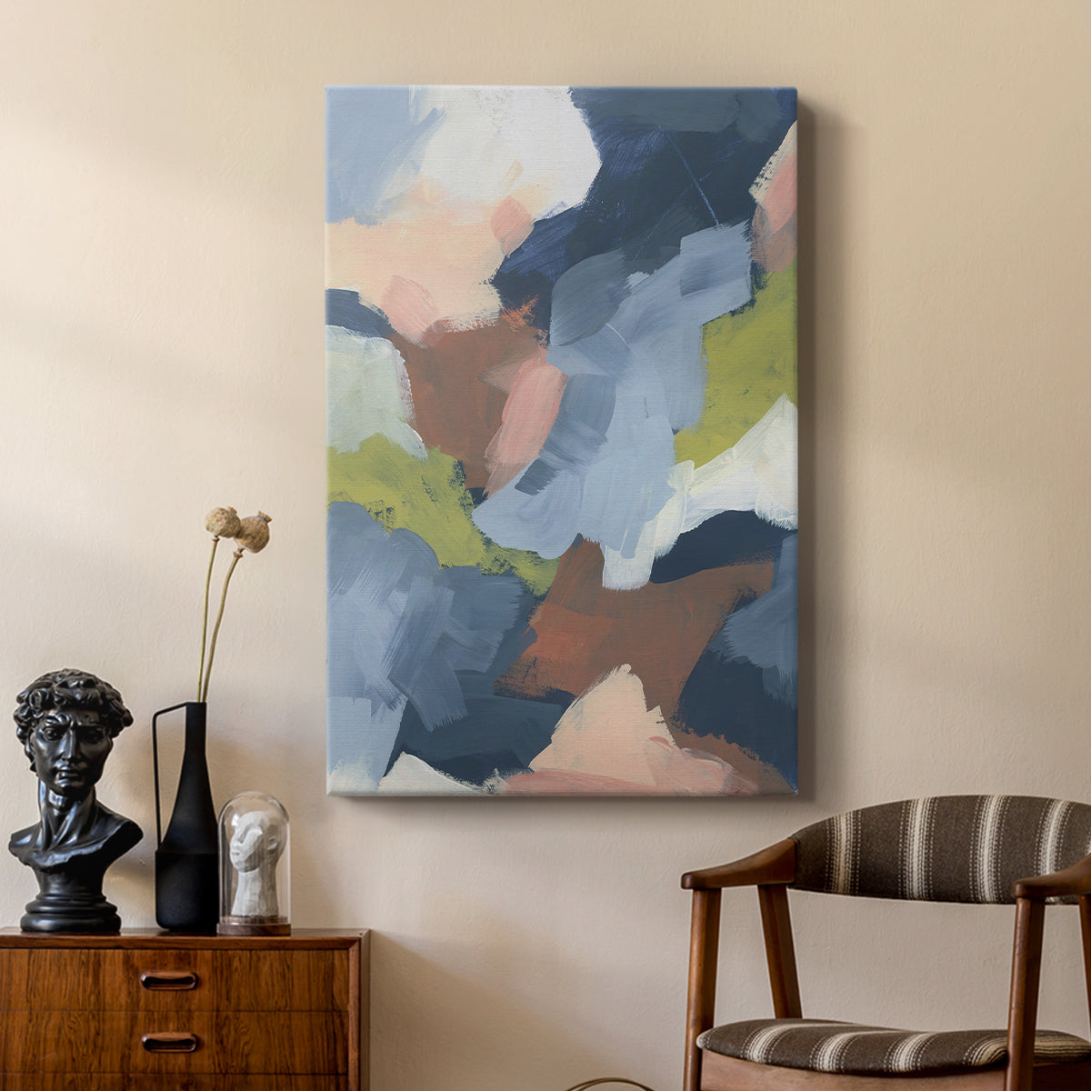 Soft Indigo Atmosphere II - Canvas Art Print