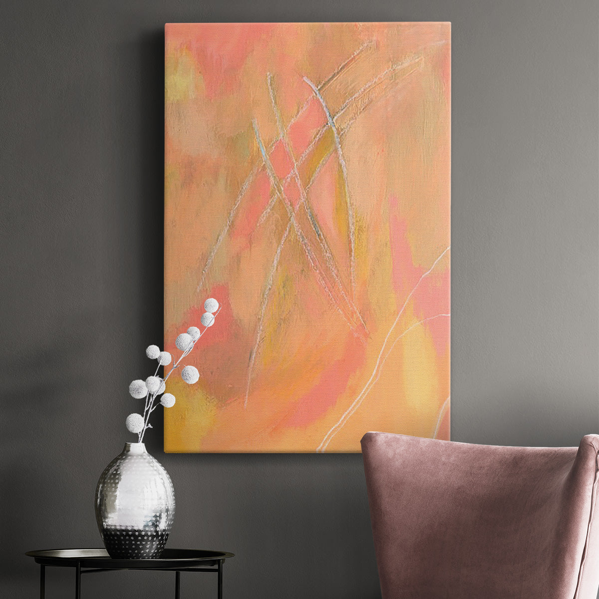 Peach Bliss IV - Canvas Art Print