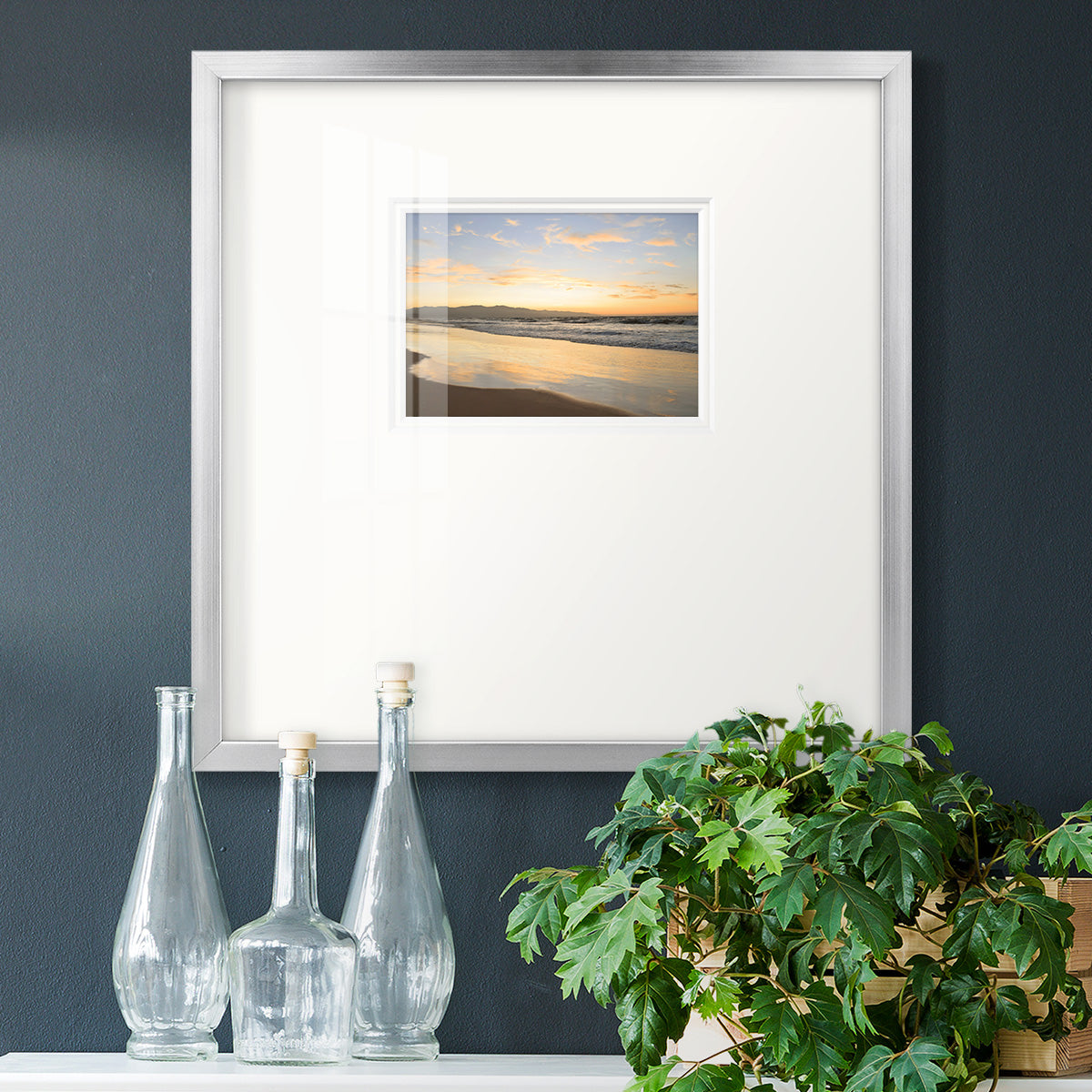 Peaceful Shore Premium Framed Print Double Matboard