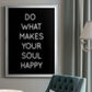 Soul Happy - Modern Framed Canvas Print