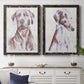 Sitting Dog I - Premium Framed Canvas 2 Piece Set - Ready to Hang