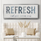 Refresh - Floater Framed Canvas Print
