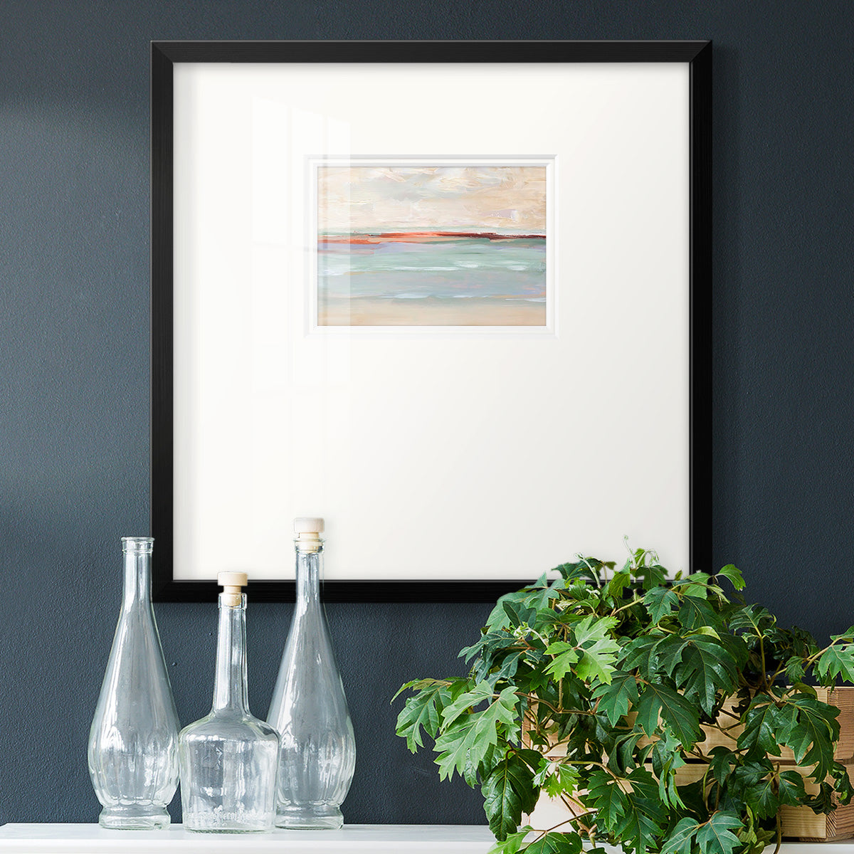 Sienna Horizon I Premium Framed Print Double Matboard