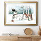 Snow Friends - Modern Framed Art Print