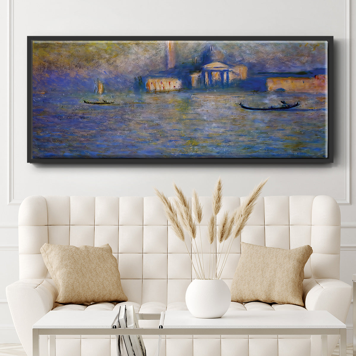 San Giorgio Maggiore, Twilight, 1908 - Floater Framed Canvas Print
