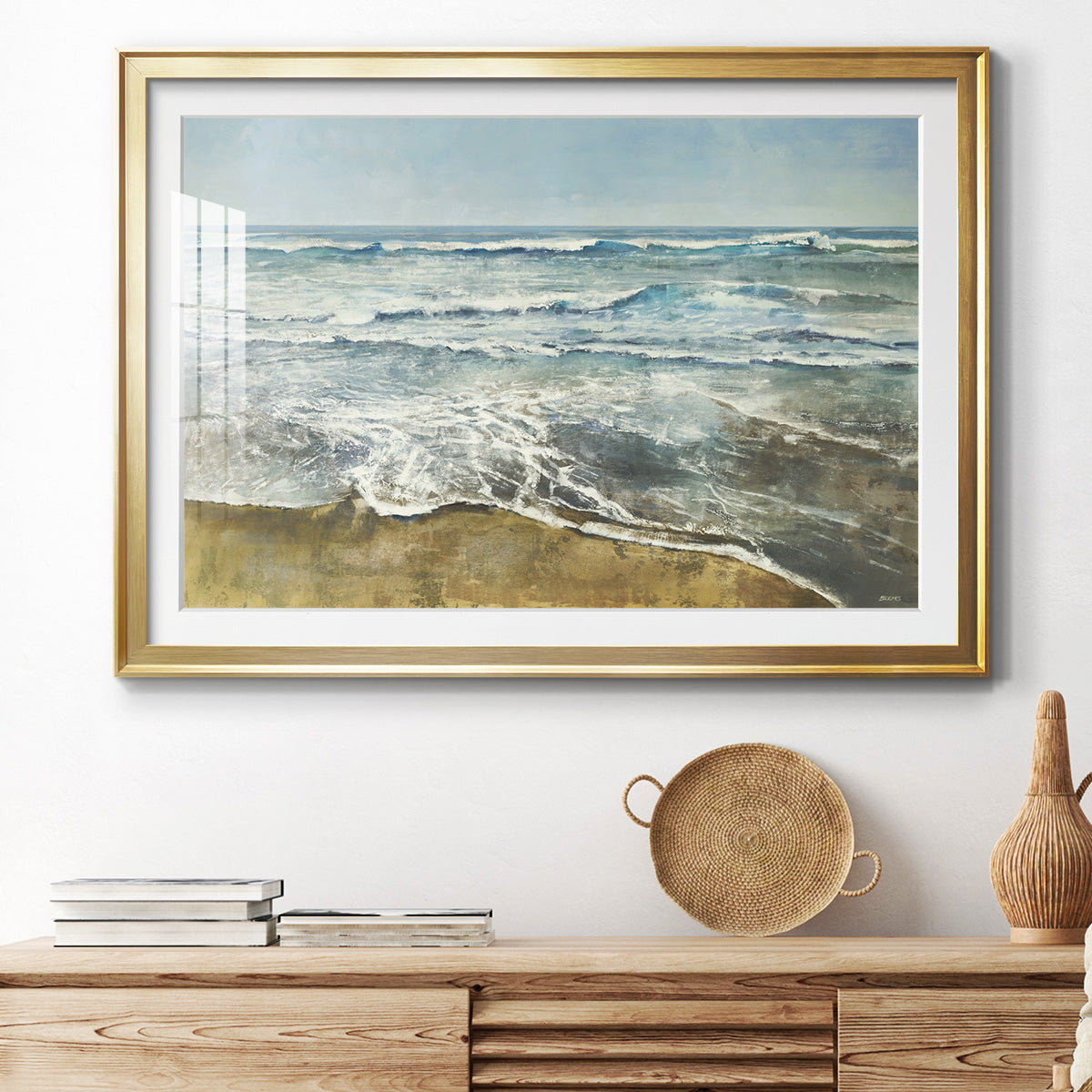 BEACHCOMBING Premium Framed Print - Ready to Hang