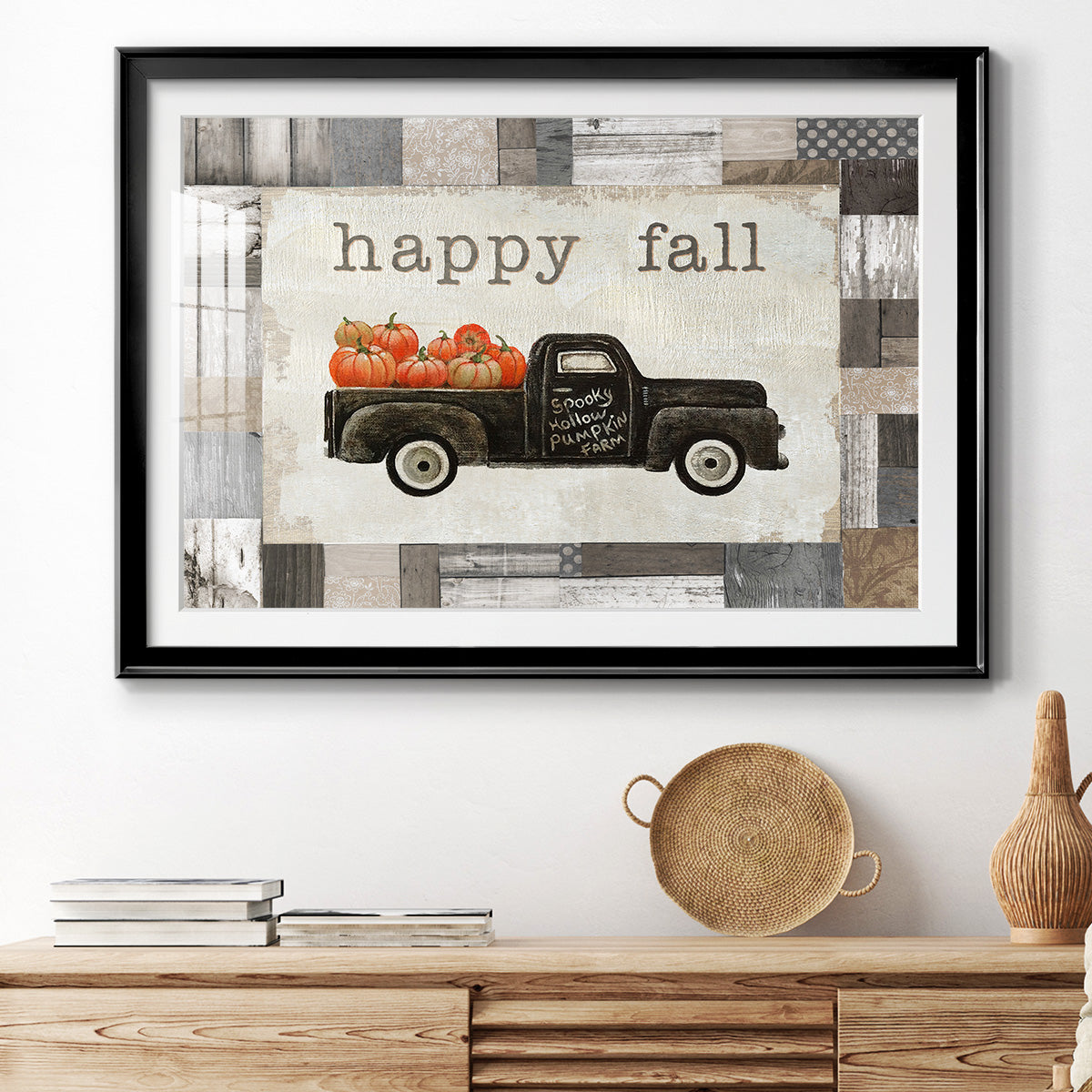 Spooky Hollow Farm - Modern Framed Art Print