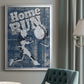 Home Run Hitter - Modern Framed Canvas Print