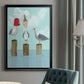 Silly Seagulls - Modern Framed Canvas Print