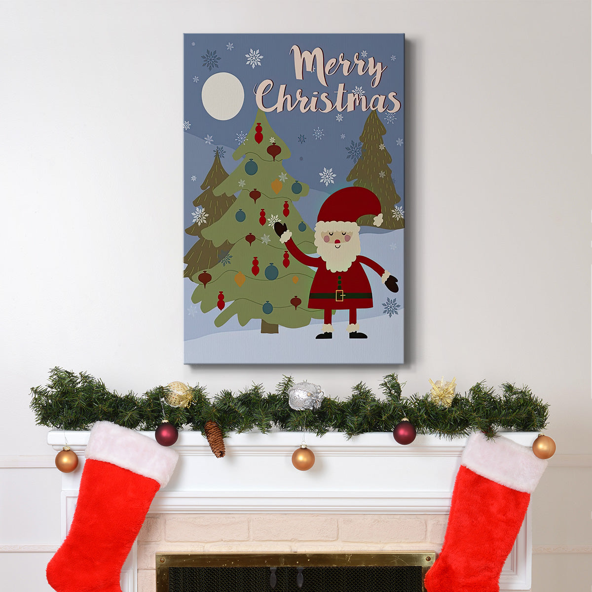 Winer Santa I - Gallery Wrapped Canvas