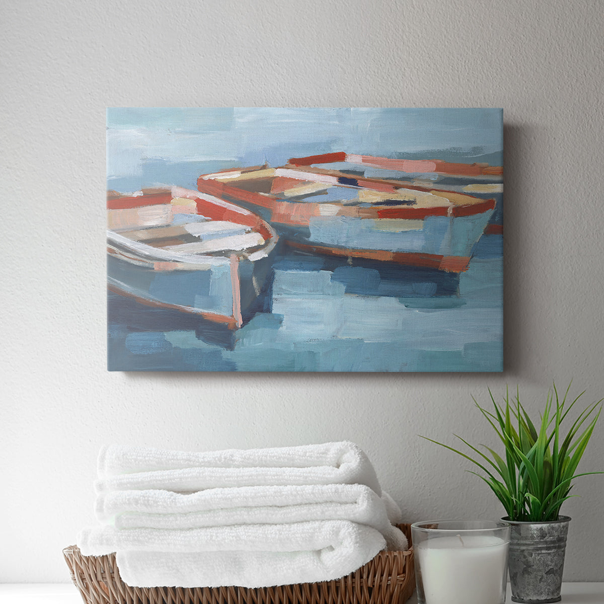 Primary Boats II - Canvas Art Print
