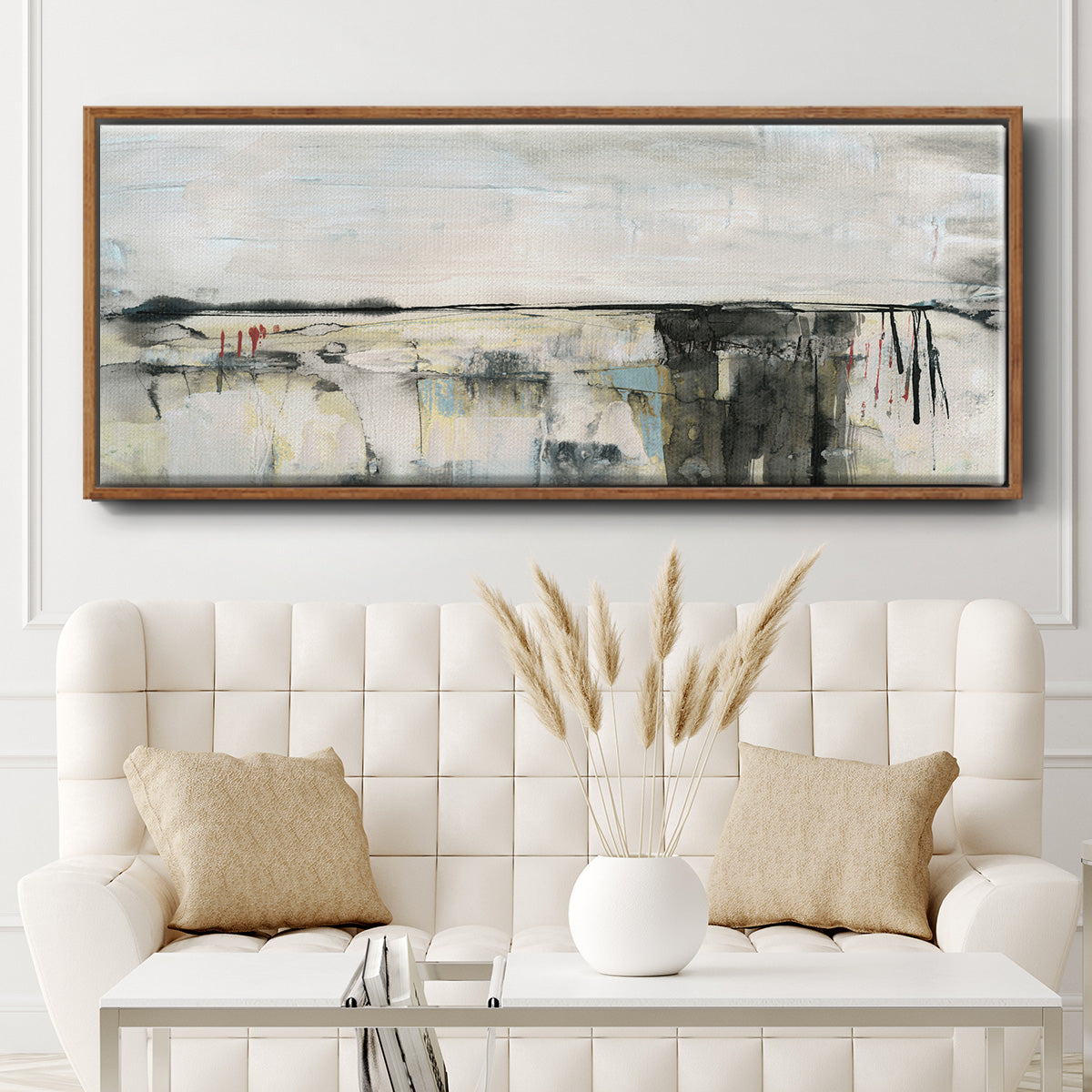 Valley View II - Floater Framed Canvas Print
