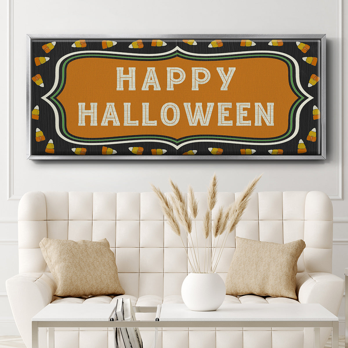 Happy Hallowween - Floater Framed Canvas Print