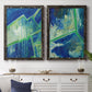 Geometric in Cool V - Premium Framed Canvas 2 Piece Set - Ready to Hang