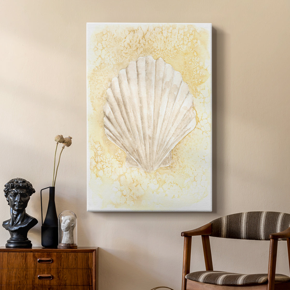 Salty Seashell II - Canvas Art Print