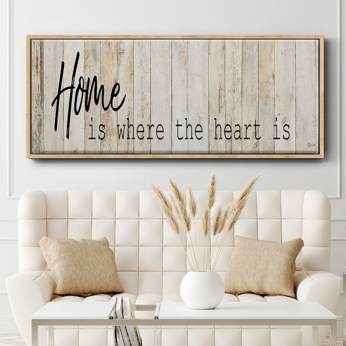 Home - Floater Framed Canvas Print