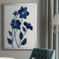 Indigo Bloom II - Modern Framed Canvas Print