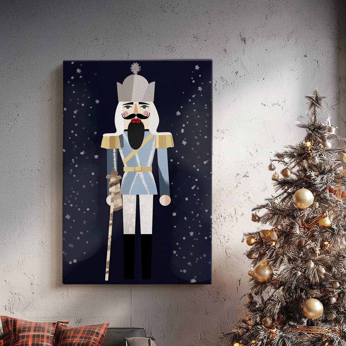 Chalk Nativity Whisper - Canvas Art Print