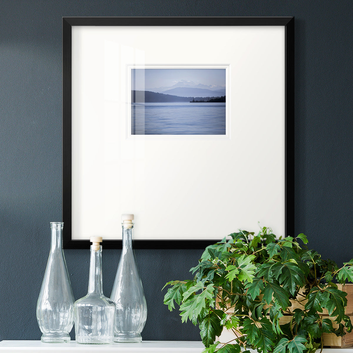 Blue Serenity Premium Framed Print Double Matboard