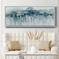 Blue Birch Morning - Floater Framed Canvas Print