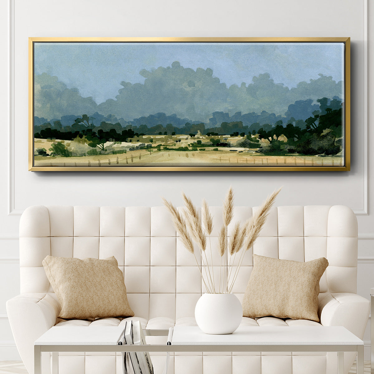 Wild Farmland I - Floater Framed Canvas Print