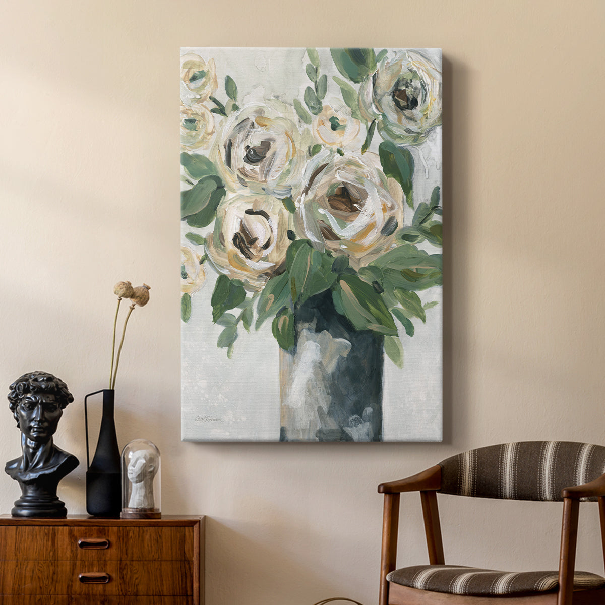 Floral Depth - Canvas Art Print
