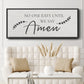 Say Amen - Floater Framed Canvas Print