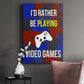 Gamer at Play III - Canvas Art Print