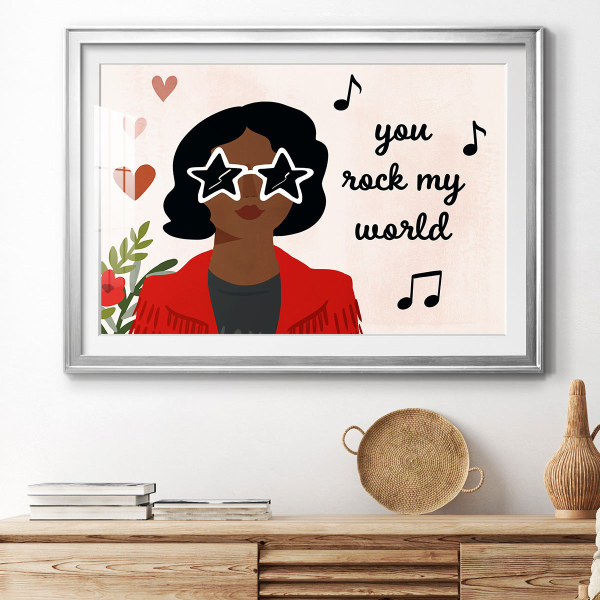 Darling Valentine Collection A - Modern Framed Art Print