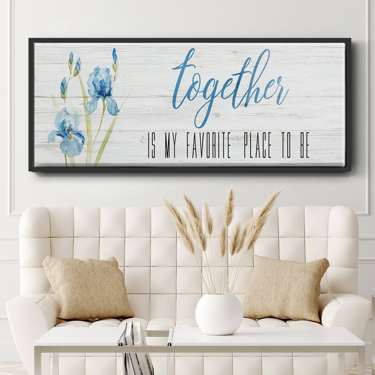 Together - Floater Framed Canvas Print