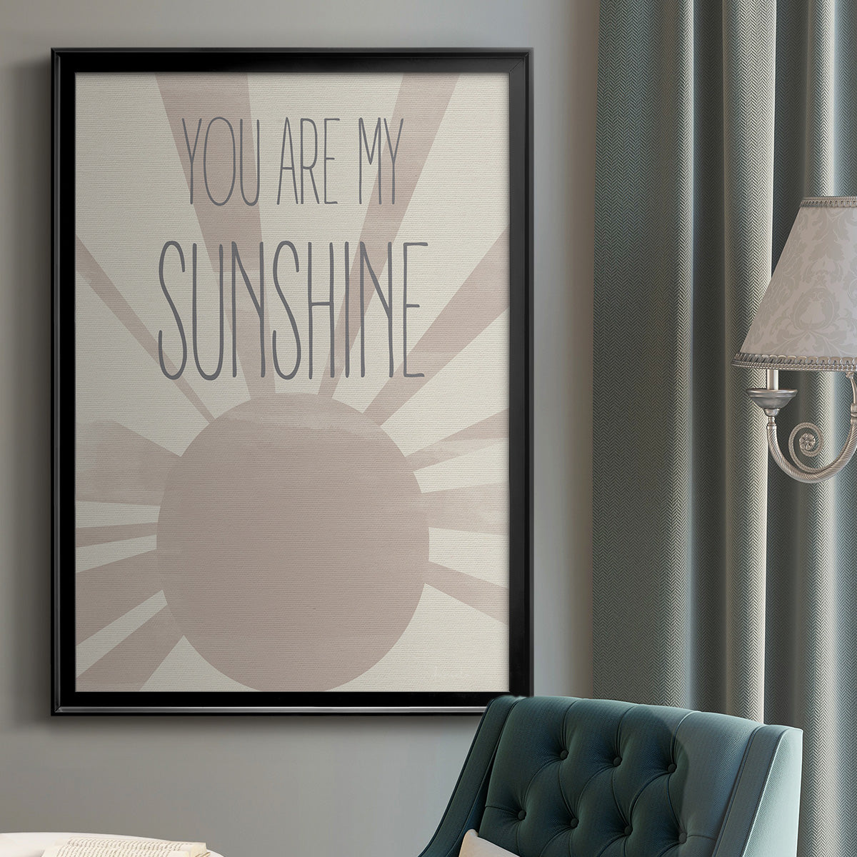 Sunshine - Modern Framed Canvas Print