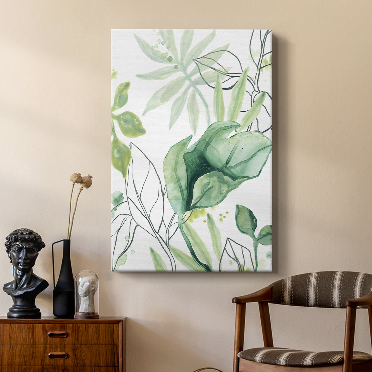 Tropical Palm Chorus II - Canvas Art Print