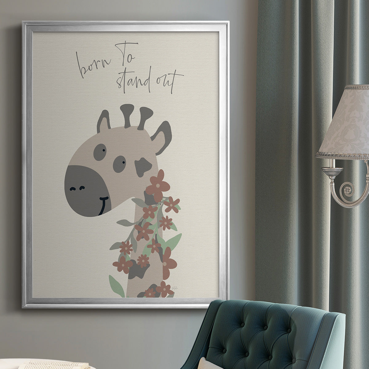 Born To Stand Out - Modern Framed Canvas Print